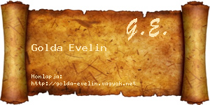 Golda Evelin névjegykártya